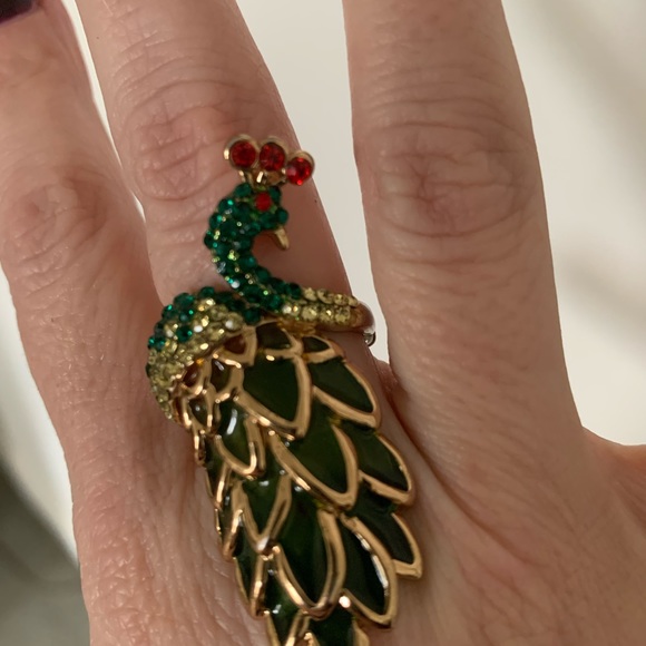 GORGEOUS PEACOCK RING! - Picture 4 of 7